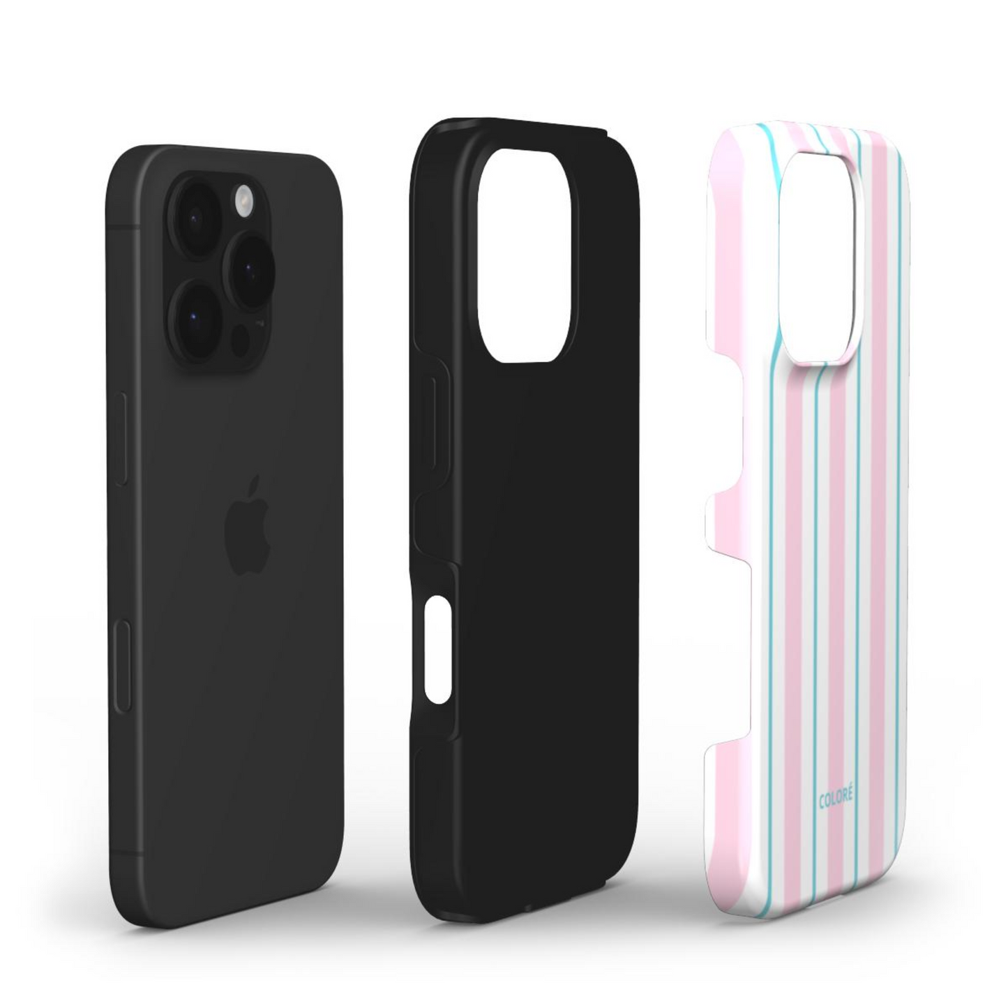 Vertical Flow - Pink & Blue - Tough Phone Case