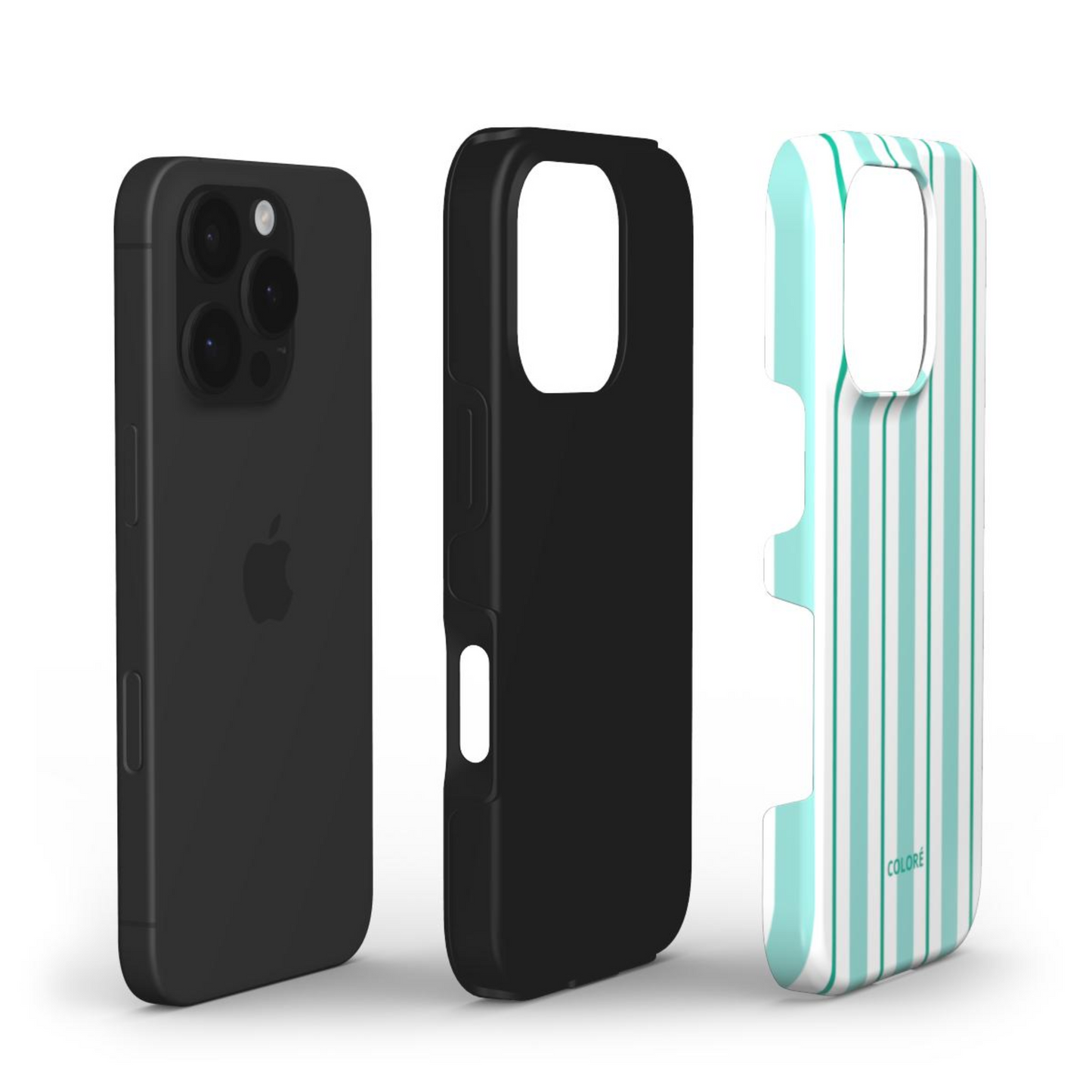 Vertical Flow - Green & Blue - Tough Phone Case