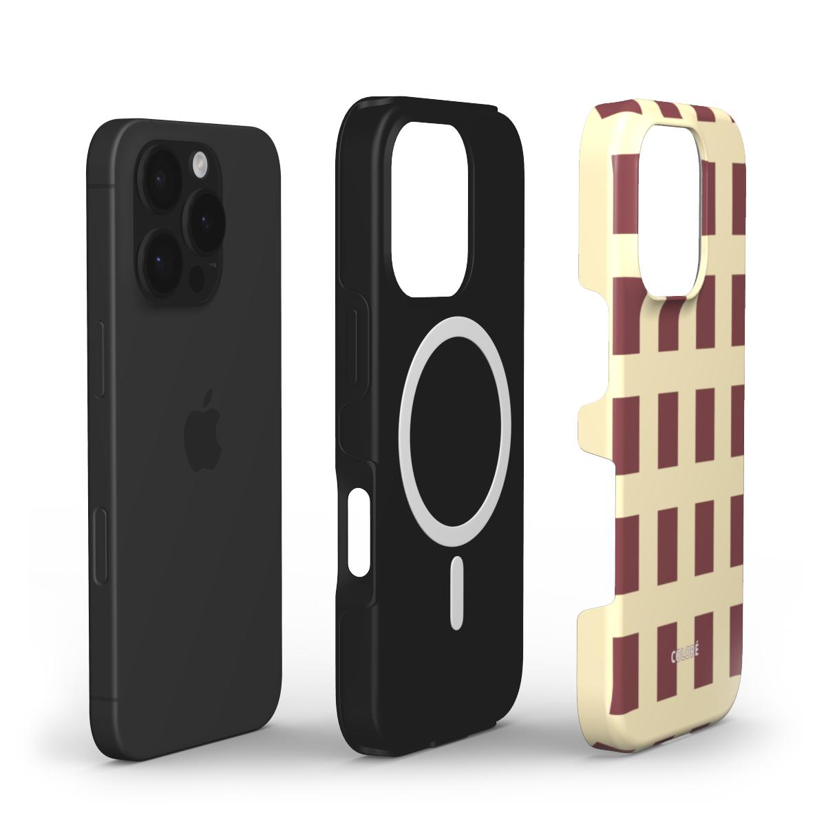 Cone - Butter Yellow & Brown - MagSafe Tough Phone Case