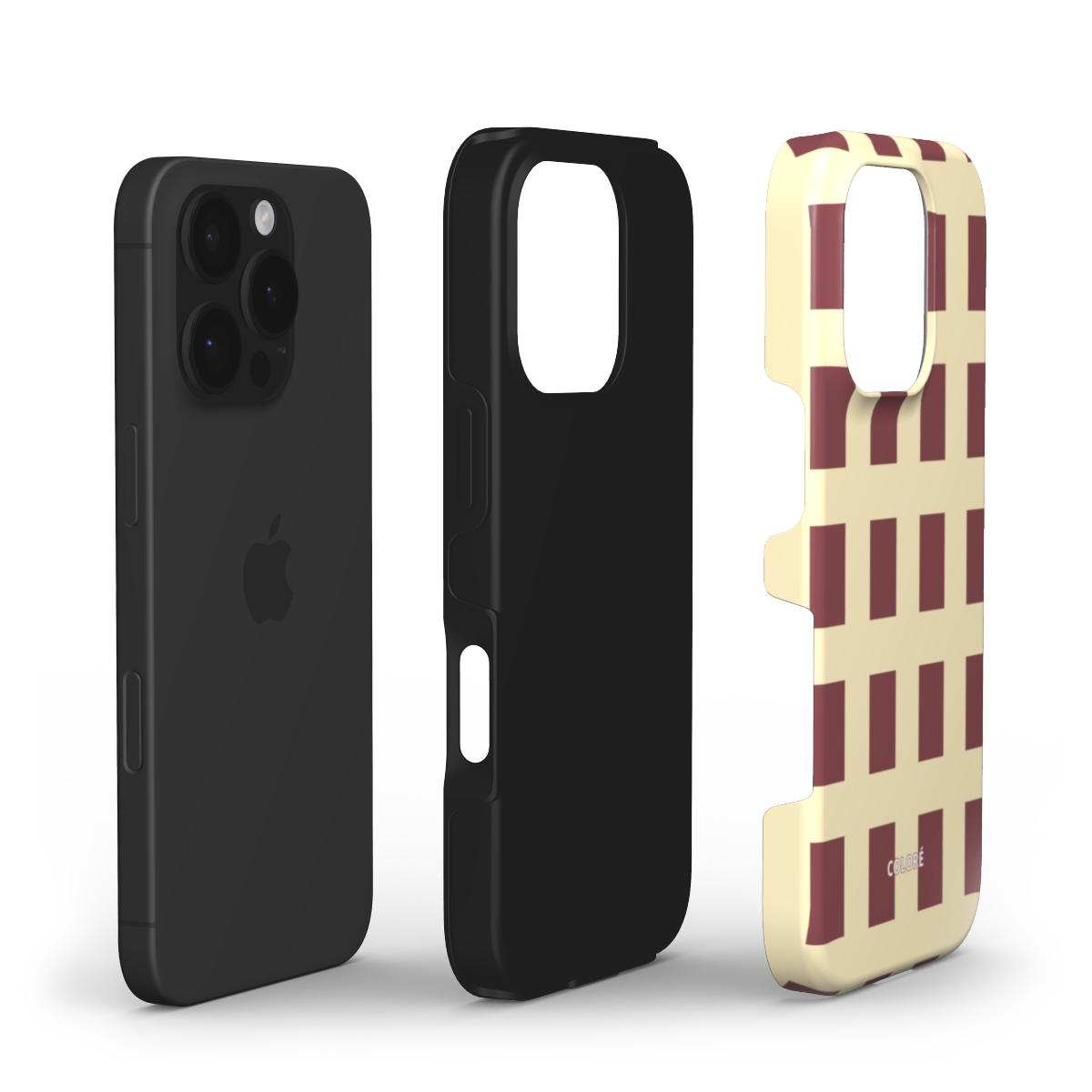 Cone - Butter Yellow & Brown - Tough Phone Case