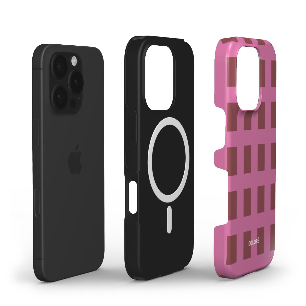 Cone - Brown & Pink - MagSafe Tough Phone Case