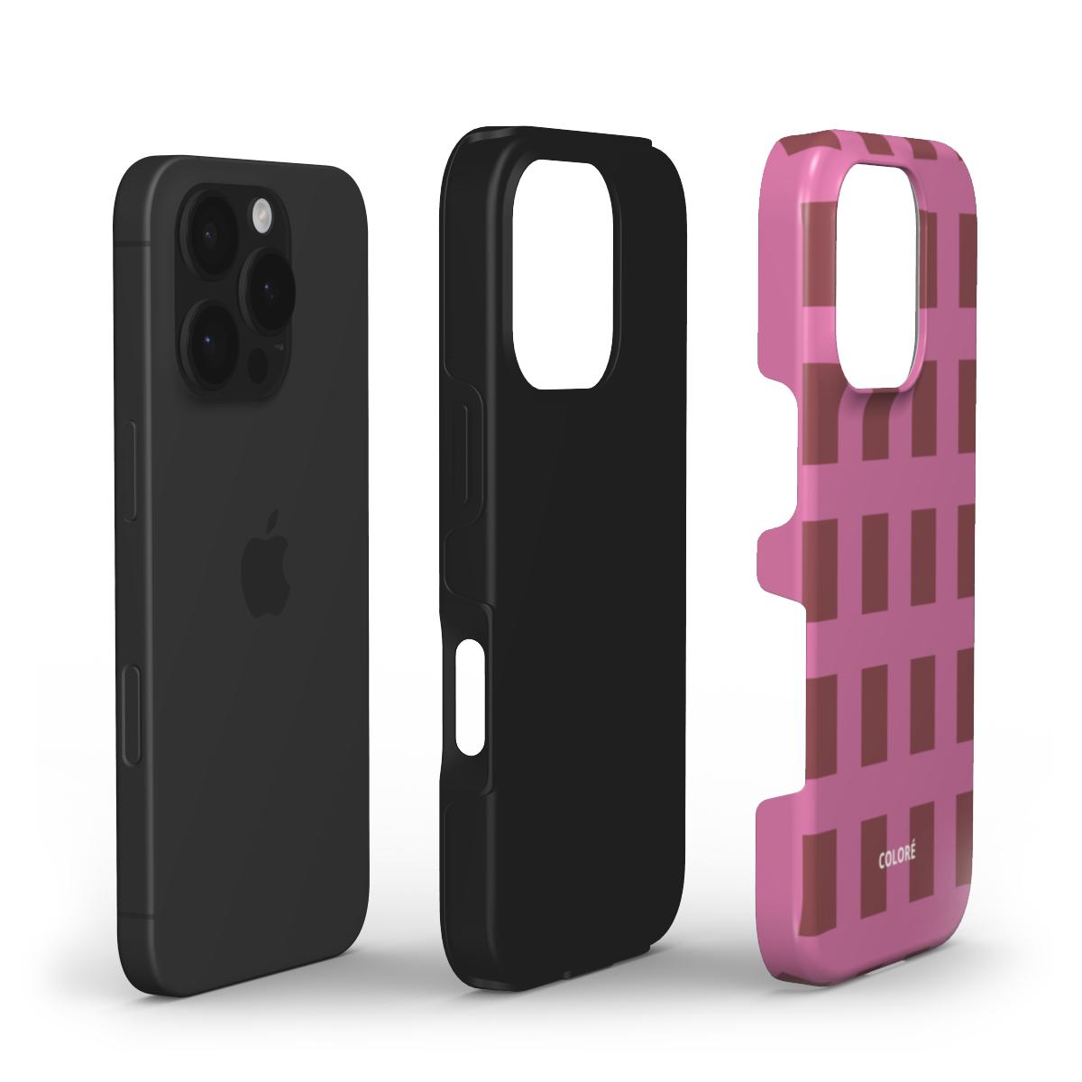 Cone - Brown & Pink - Tough Phone Case