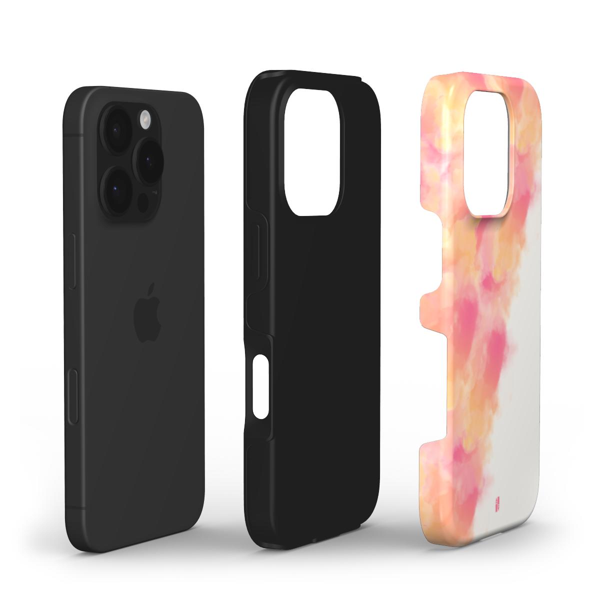 Cloud Bloom - Pink & Orange - Tough Phone Case