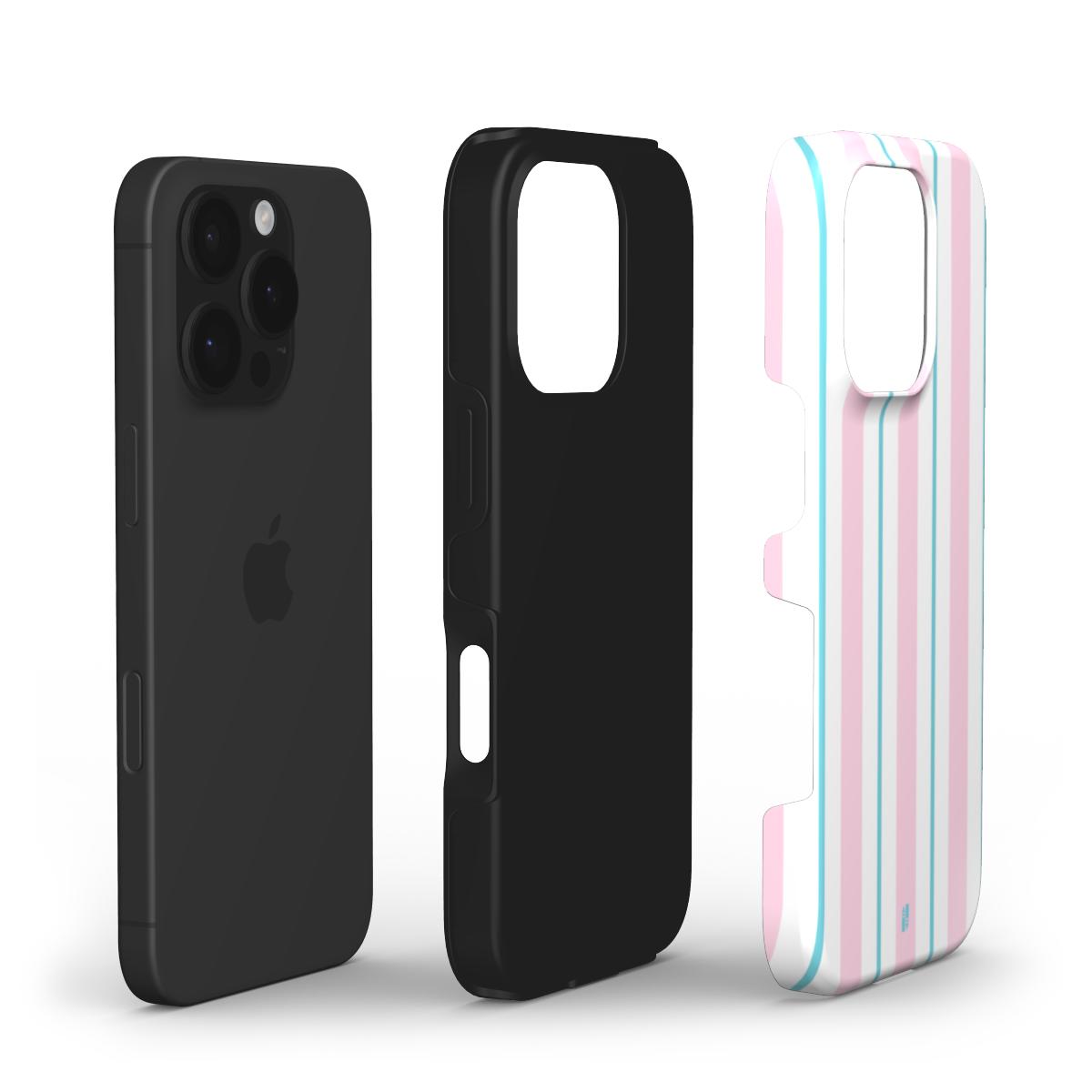 Vertical Flow - Pink & Blue - Tough Phone Case