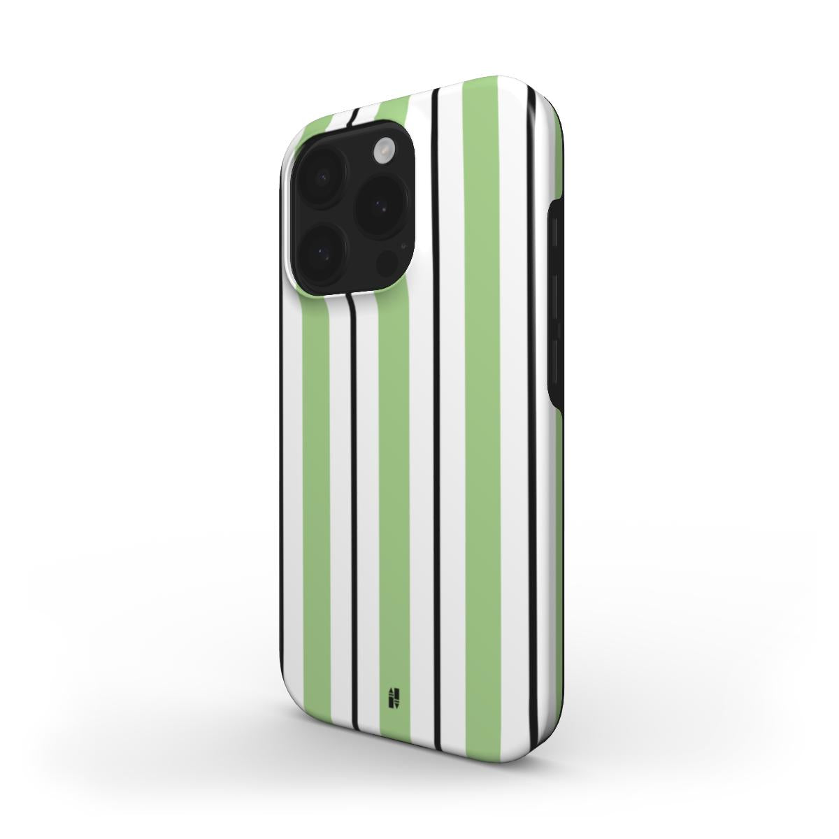 Vertical Flow - Green & Black - MagSafe Tough Phone Case