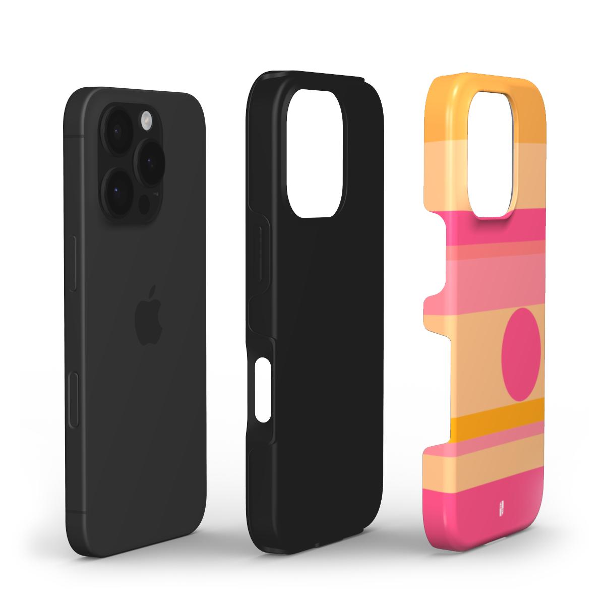 Center Stage - Pink & Orange -Tough Phone Case