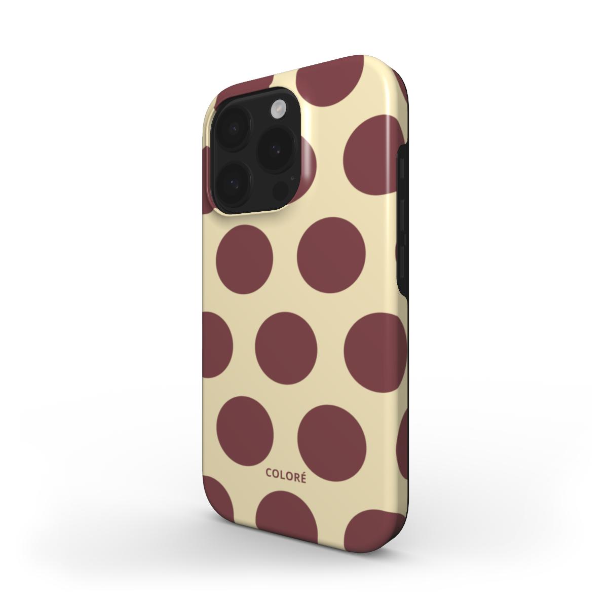 Scoop - Butter Yellow & Brown - Tough Phone Case