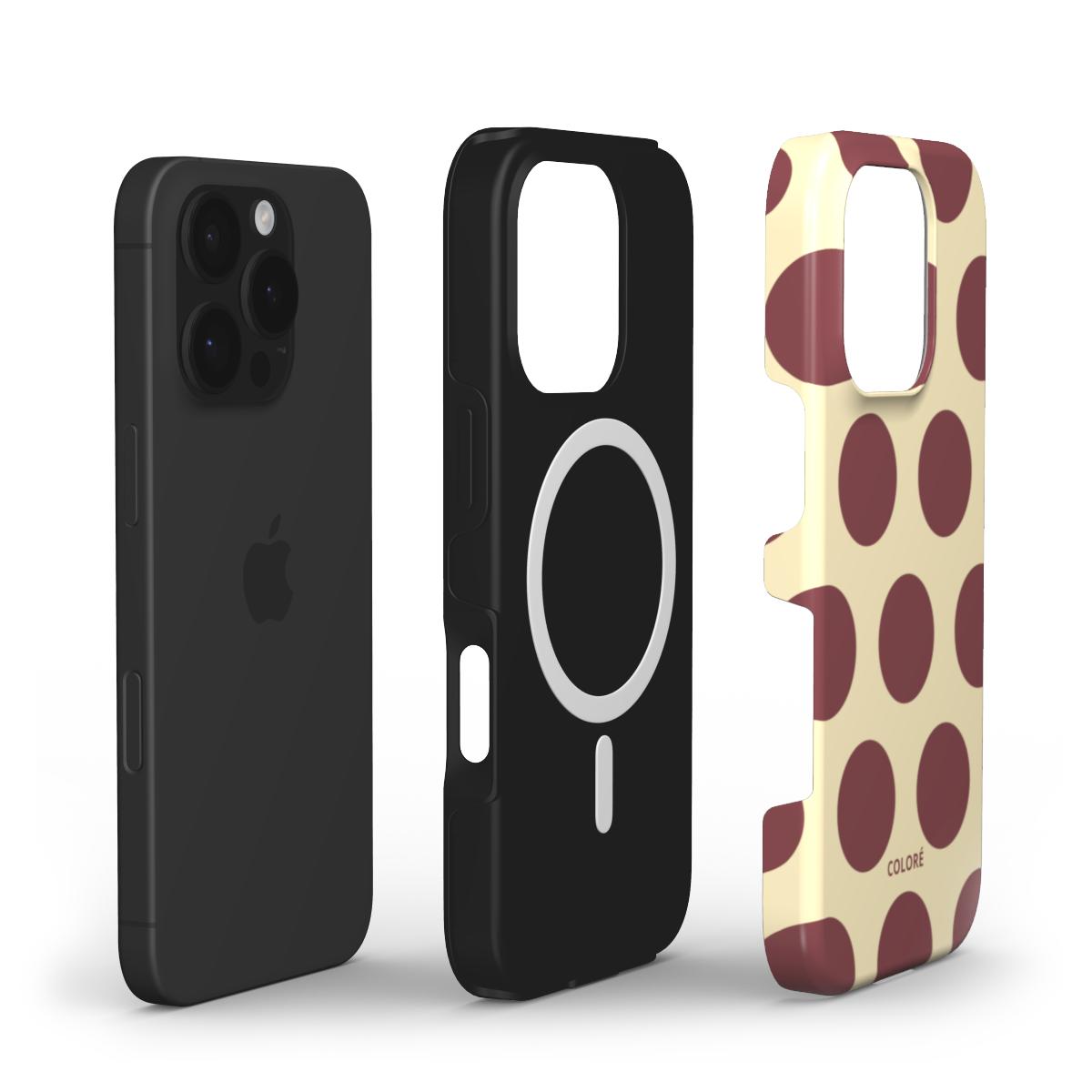 Scoop - Butter Yellow & Brown - MagSafe Tough Phone Case