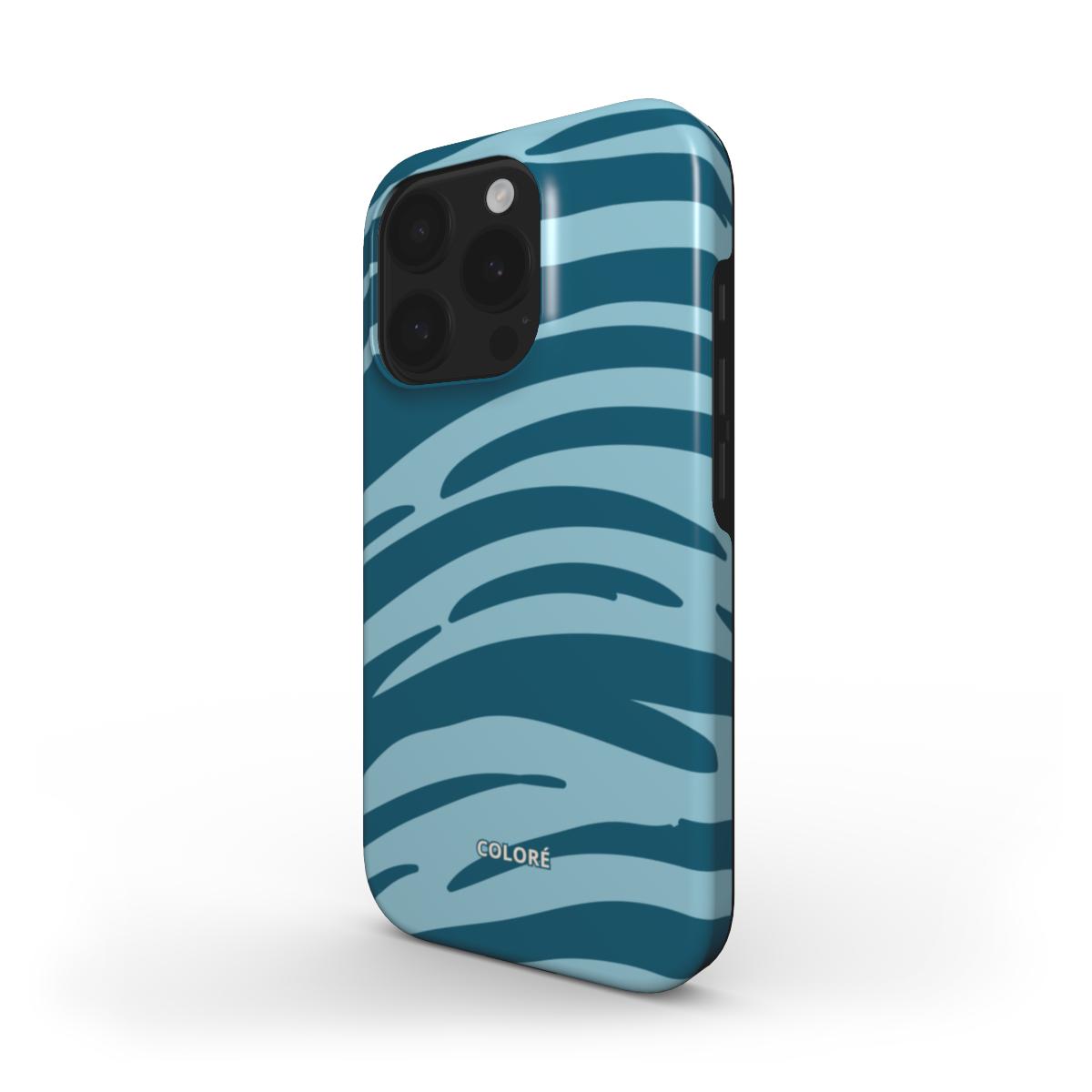 Tiger Tones - Blue - Tough Phone Case
