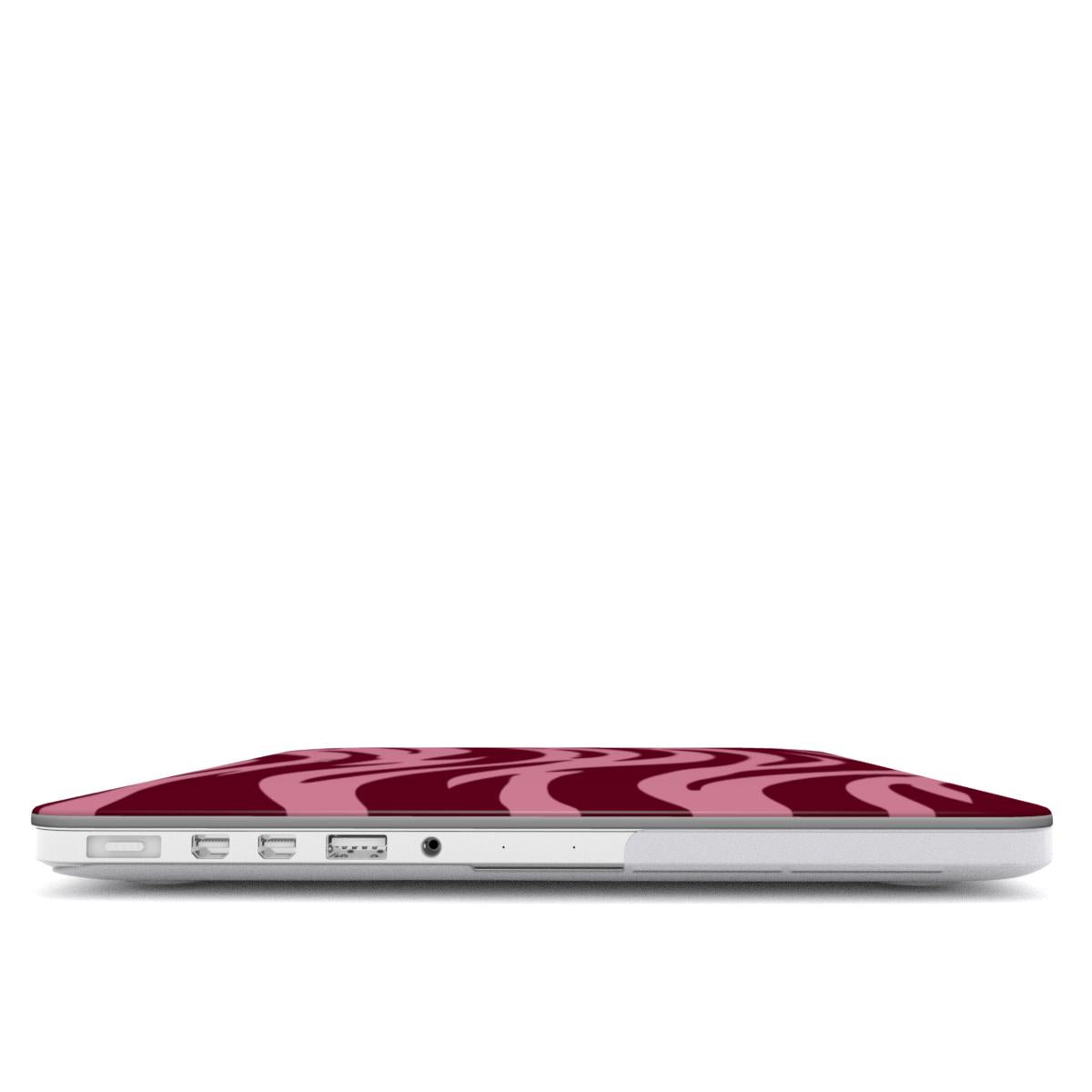 Tiger Tones - Burgundy & Pink - MacBook Case
