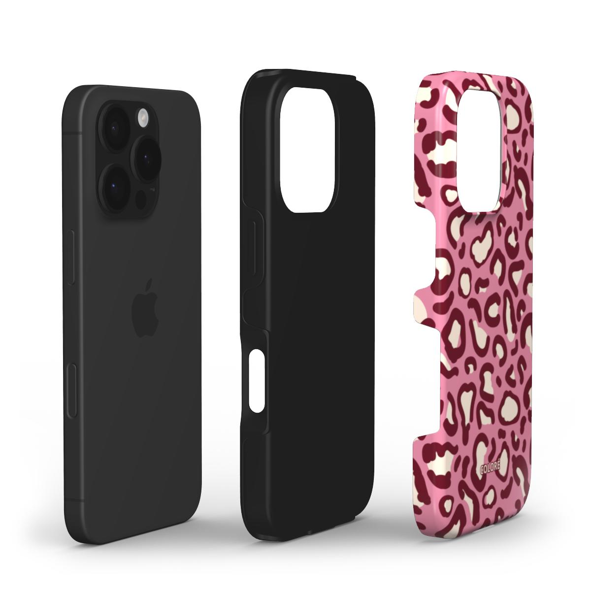 Leo Tones - Burgundy & Pink - Tough Phone Case