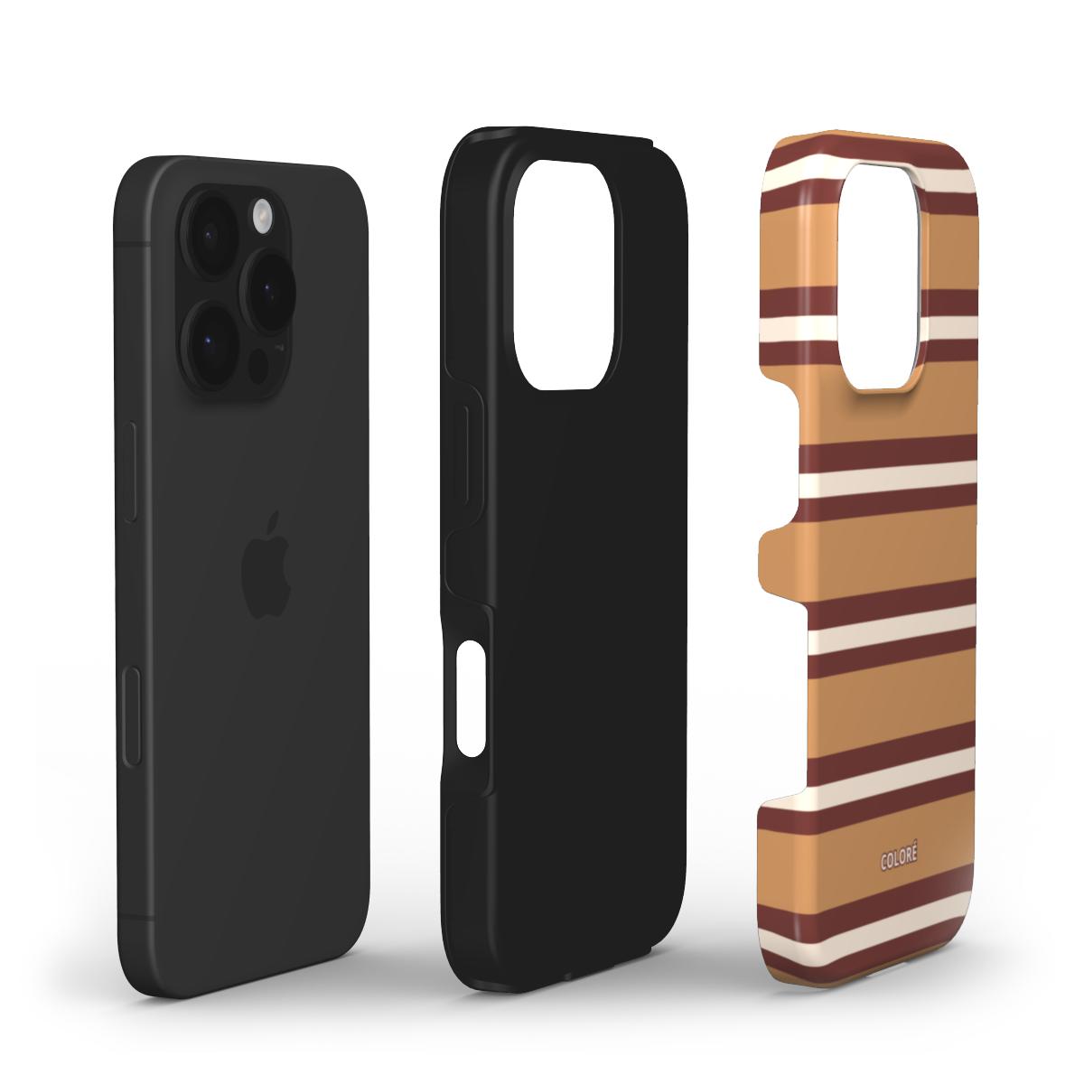 Nordic Layer - Camel & Brown - Tough Phone Case