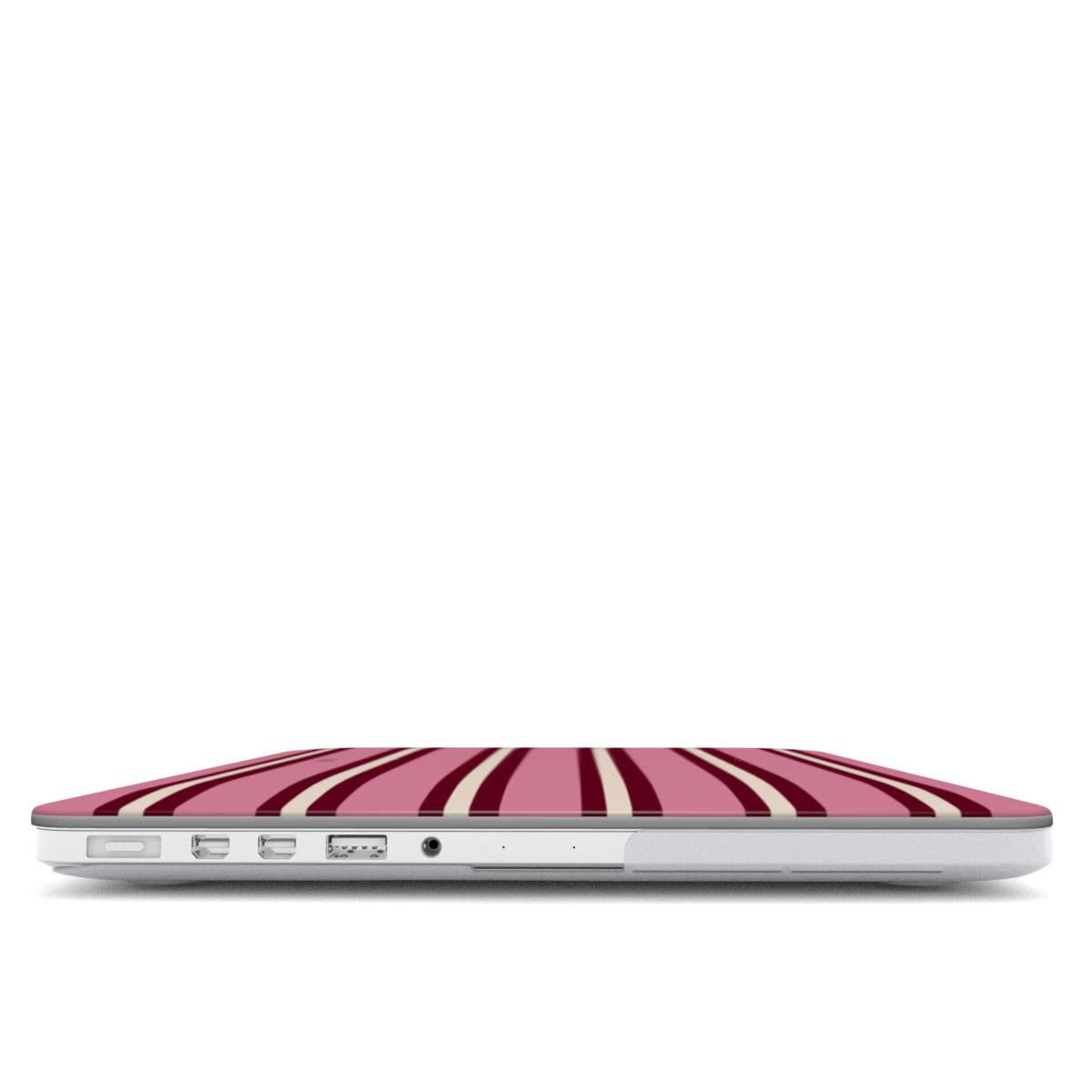 Nordic Layers - Burgundy & Pink - MacBook Case