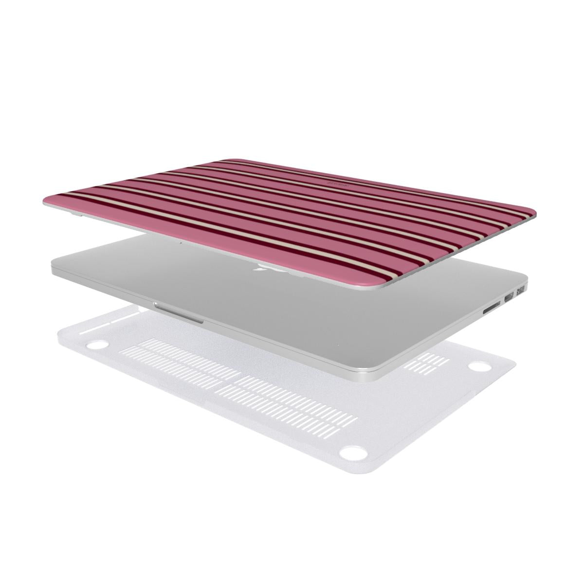 Nordic Layers - Burgundy & Pink - MacBook Case