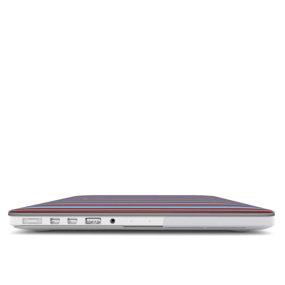 Vertical Flow - Brown & Blue - MacBook Case