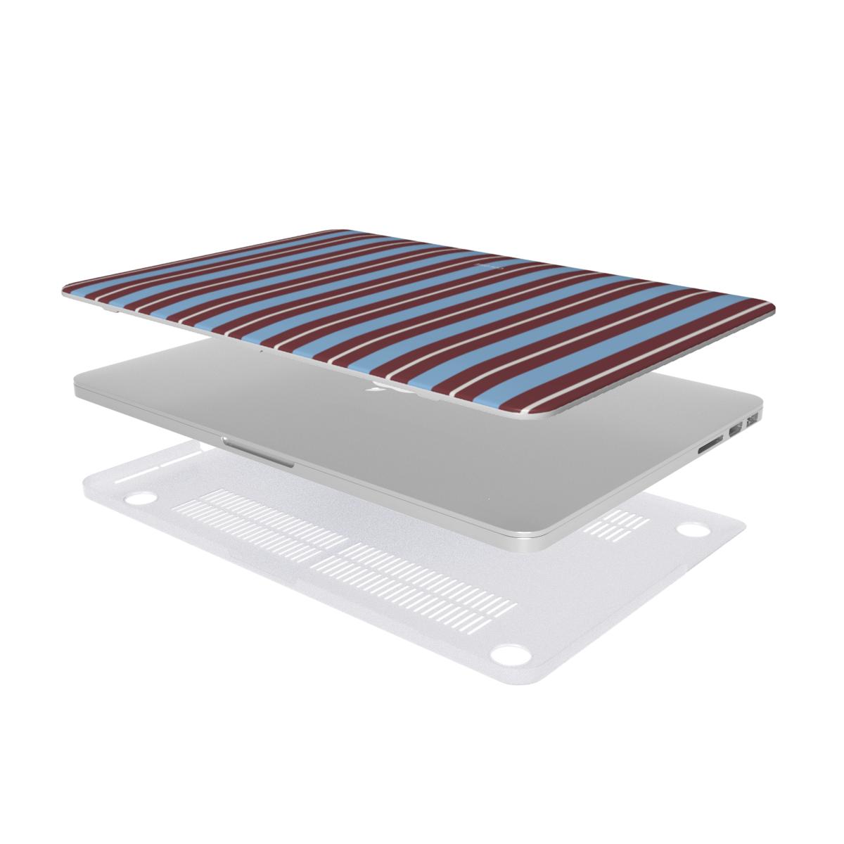 Vertical Flow - Brown & Blue - MacBook Case
