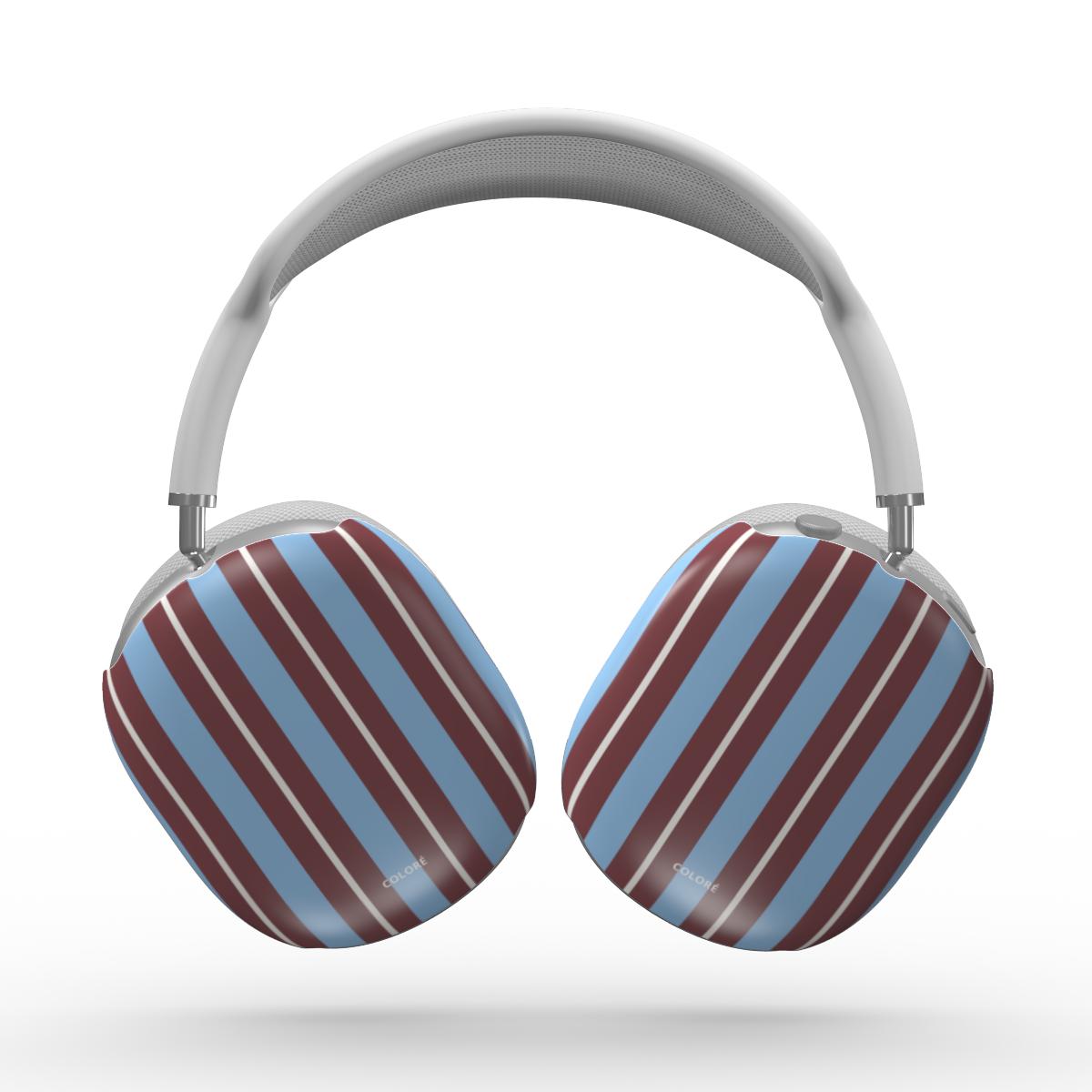 Vertical Flow - Brown & Blue - Apple AirPods Max Tough Case