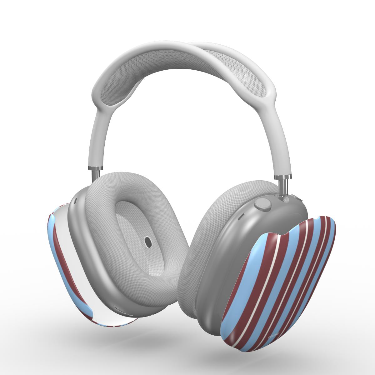 Vertical Flow - Brown & Blue - Apple AirPods Max Tough Case