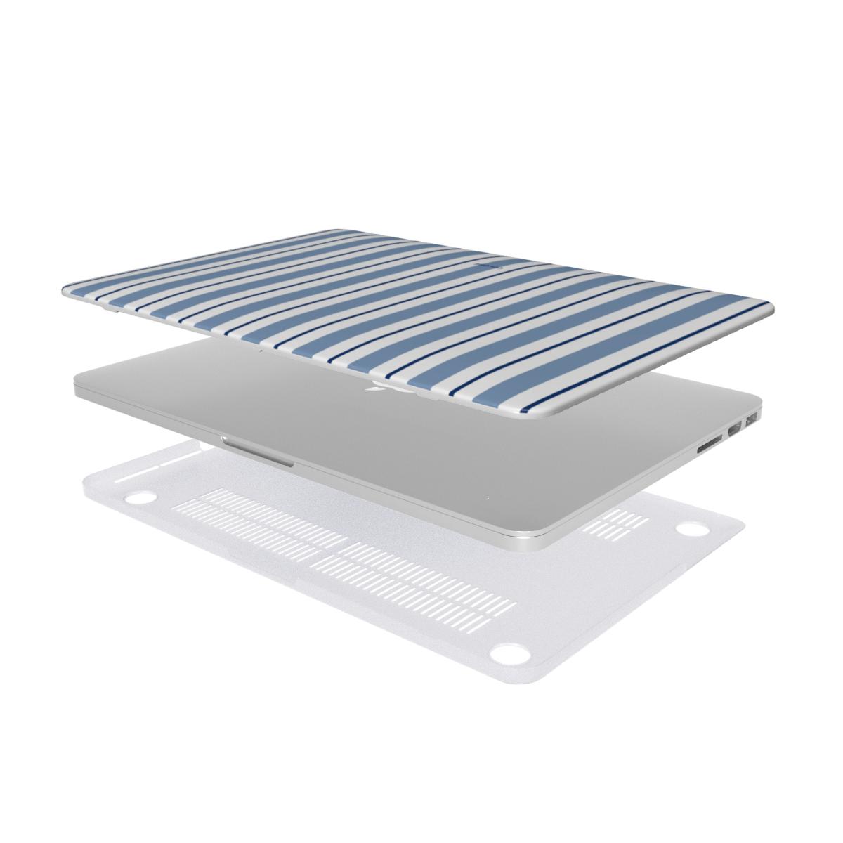 Vertical Flow - Blue - MacBook Case