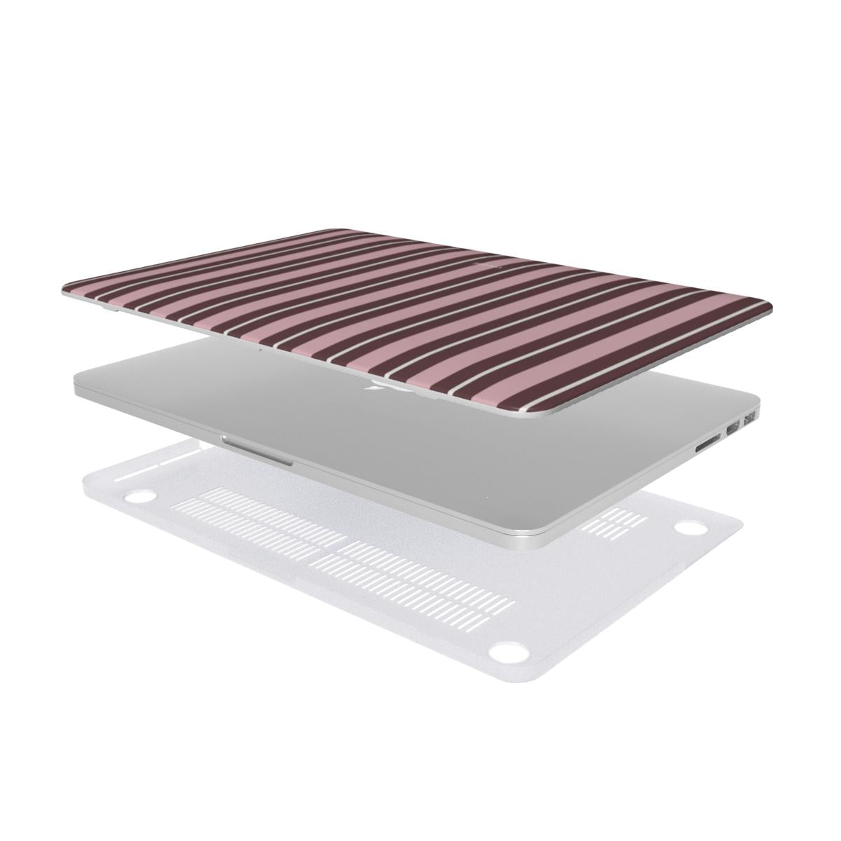 Vertical Flow - Brown & Pink - MacBook Case