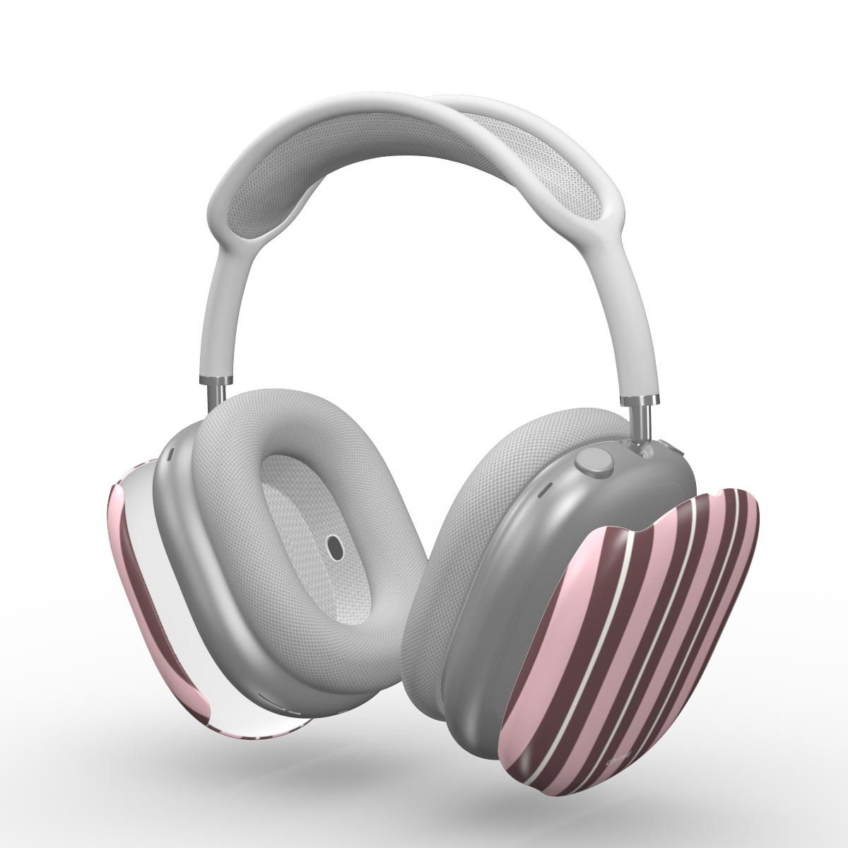 Vertical Flow - Brown & Pink - Apple AirPods Max Tough Case
