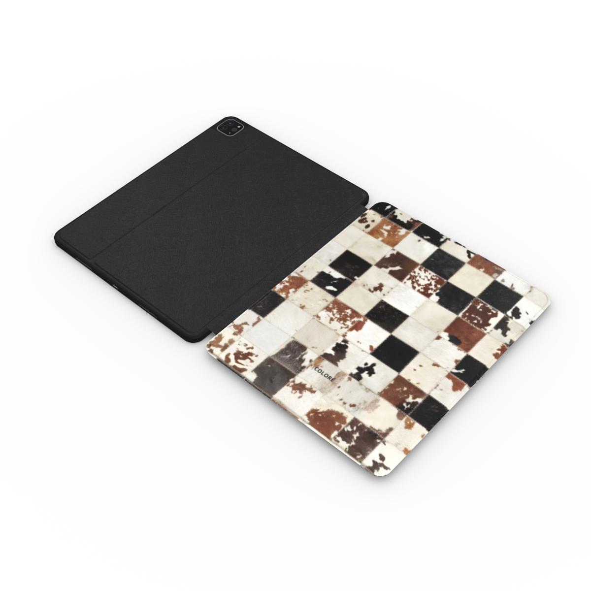 Cowfolk Code - Leather Patchwork - Apple iPad Case