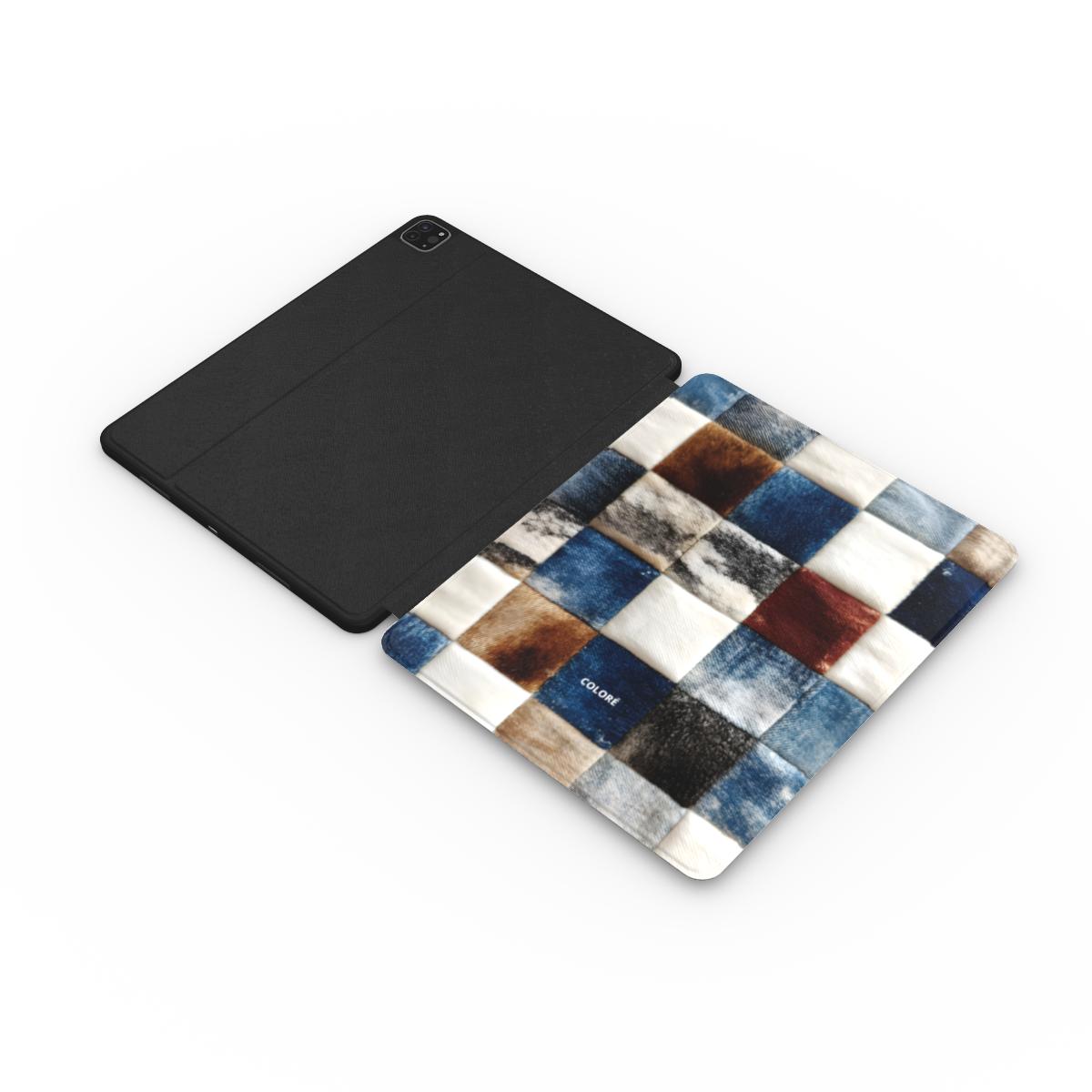 Cowfolk Code - Denim Patchwork - Apple iPad Case