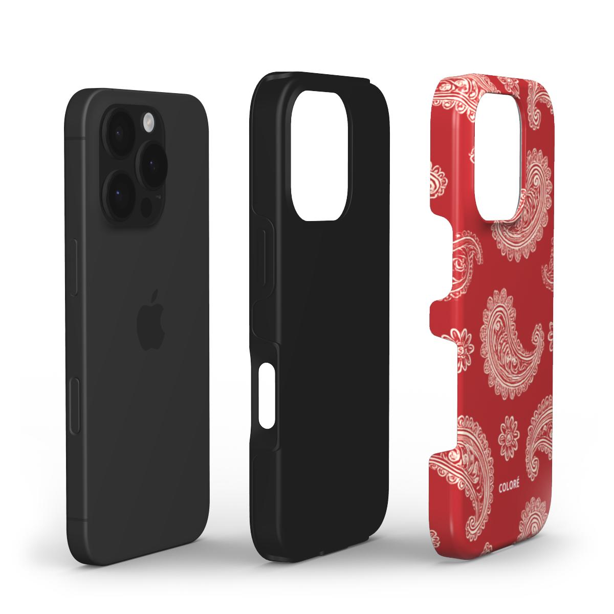 Bandana Code - Red - Tough Phone Case