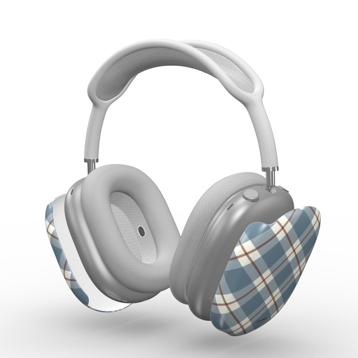 Check Charm - Azul - Capa resistente para Apple AirPods Max