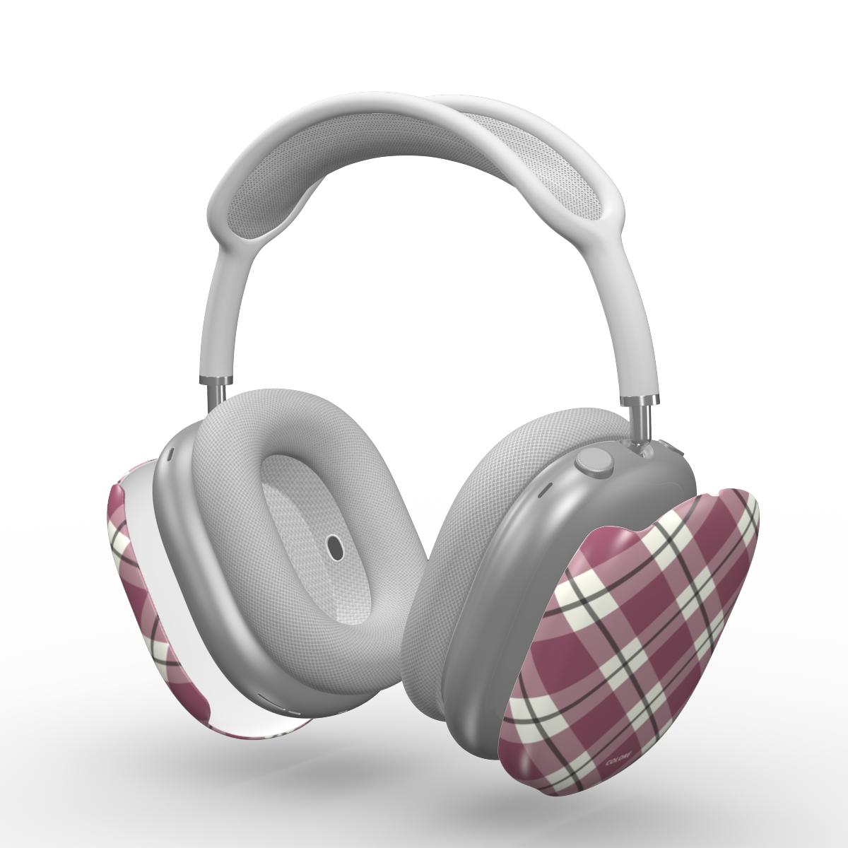 Check Charm - Borgonha - Capa resistente para Apple AirPods Max