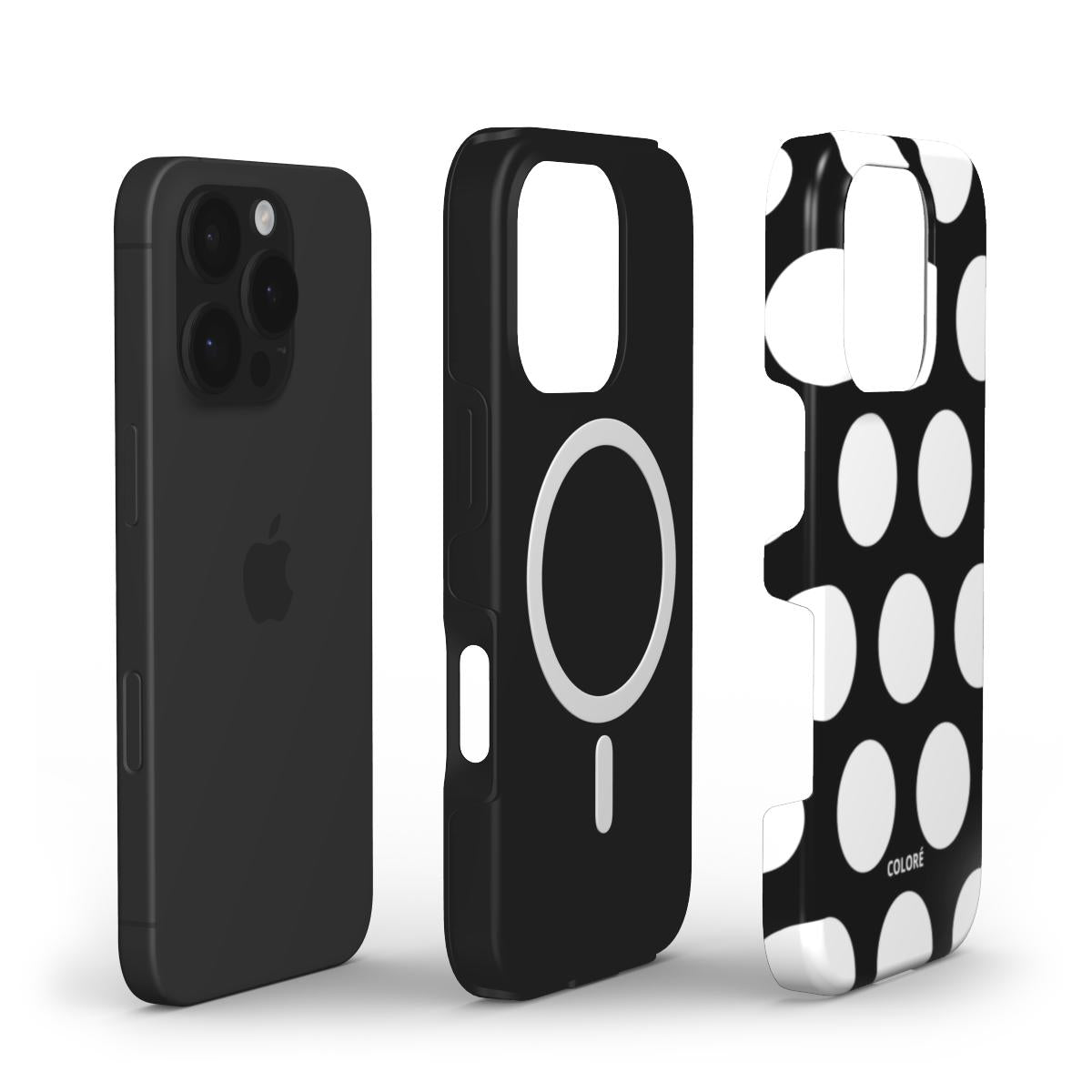 Scoop - Preto - Capa Resistente MagSafe para Telemóvel