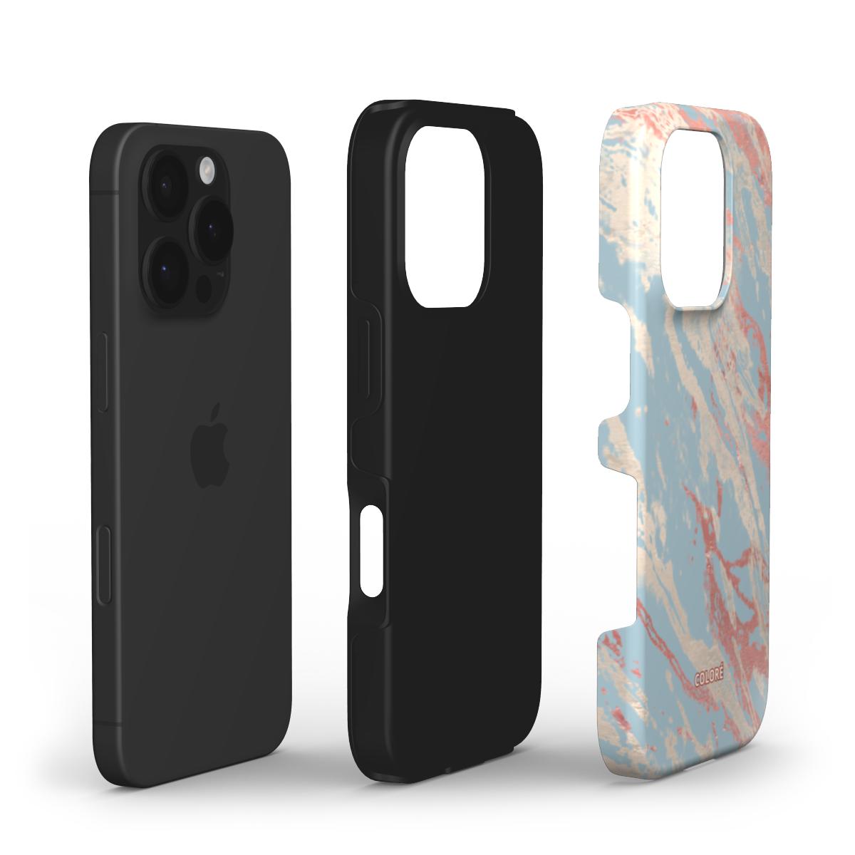 Marble Wonders - Bleu - Coque de téléphone résistante