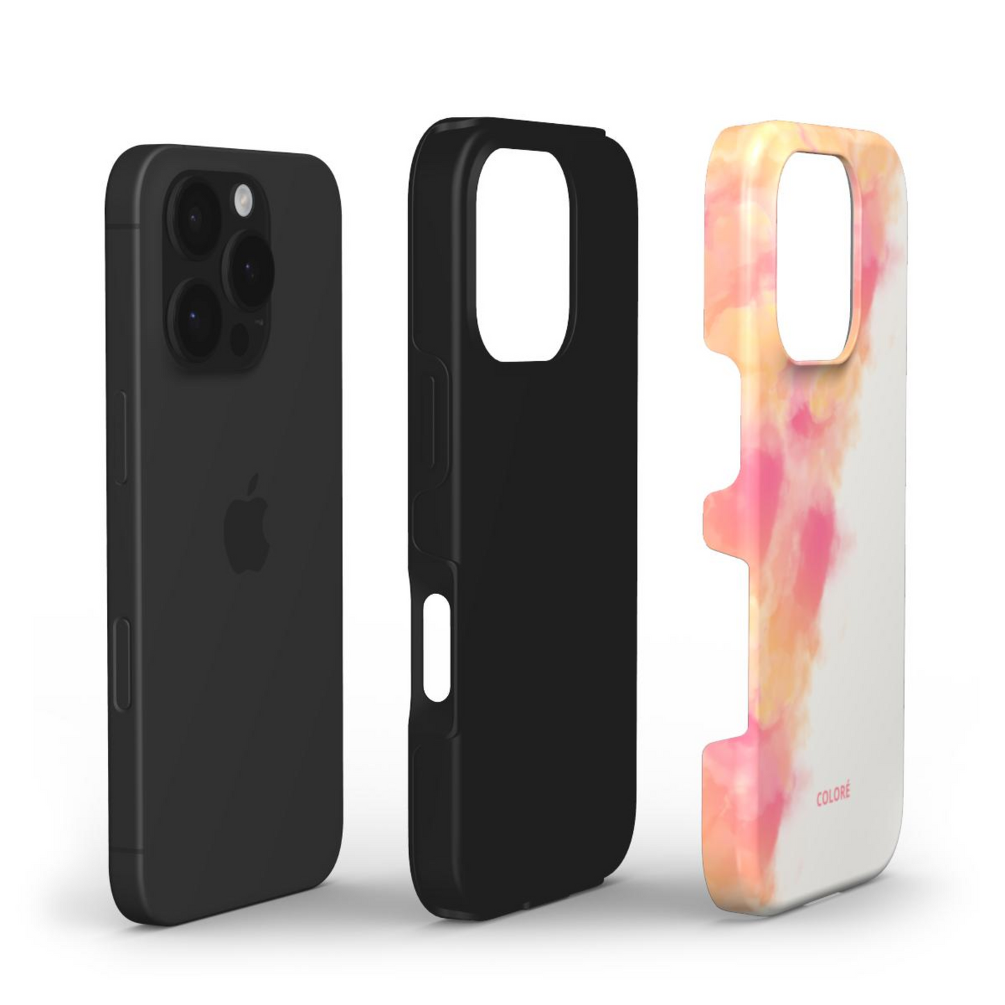 Cloud Bloom - Pink & Orange - Tough Phone Case