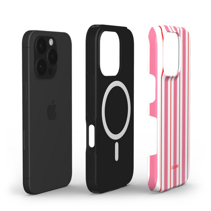 Vertical Flow - Pink & Red - MagSafe Tough Phone Case