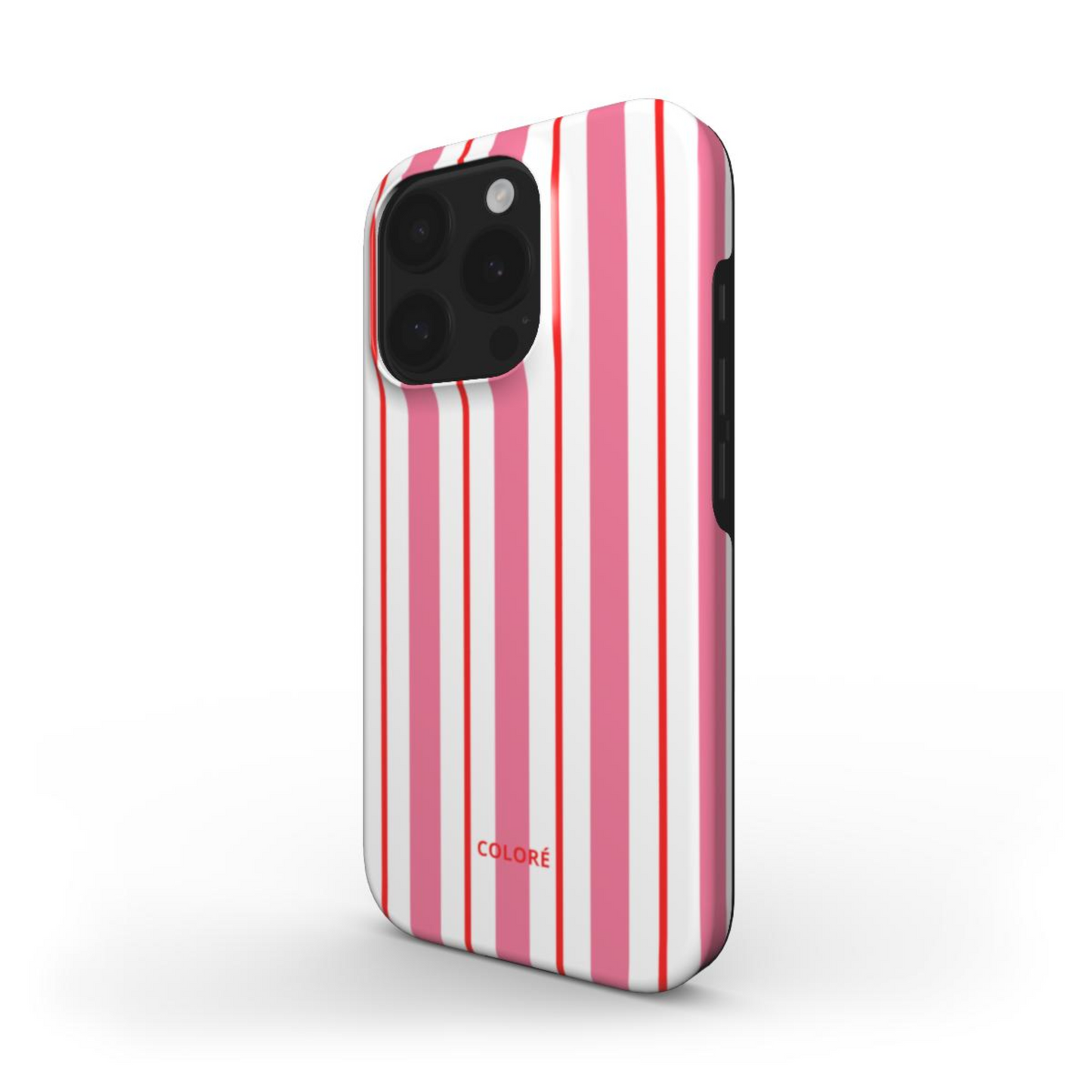 Vertical Flow - Pink & Red - Tough Phone Case