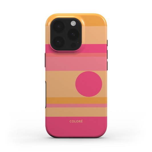Center Stage - Pink & Orange -Tough Phone Case Center Stage Orange Phone Tough Case