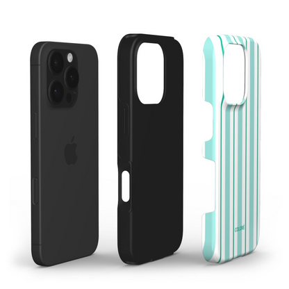 Vertical Flow - Green & Blue - Tough Phone Case