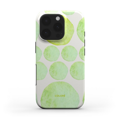 Aquarelle Dots - Green - MagSafe Tough Phone Case Aquarelle Dots Green Phone MagSafe Tough Case