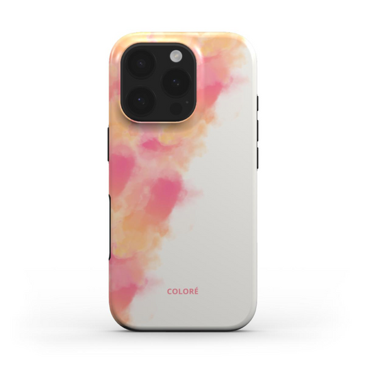 Cloud Bloom - Pink & Orange - Tough Phone Case Cloud Bloom Orange Phone Tough Case