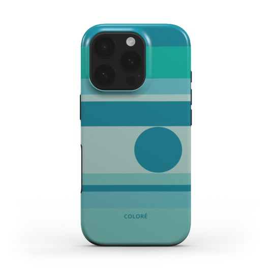 Center Stage - Green & Blue - Tough Phone Case Center Stage Blue Phone Tough Case