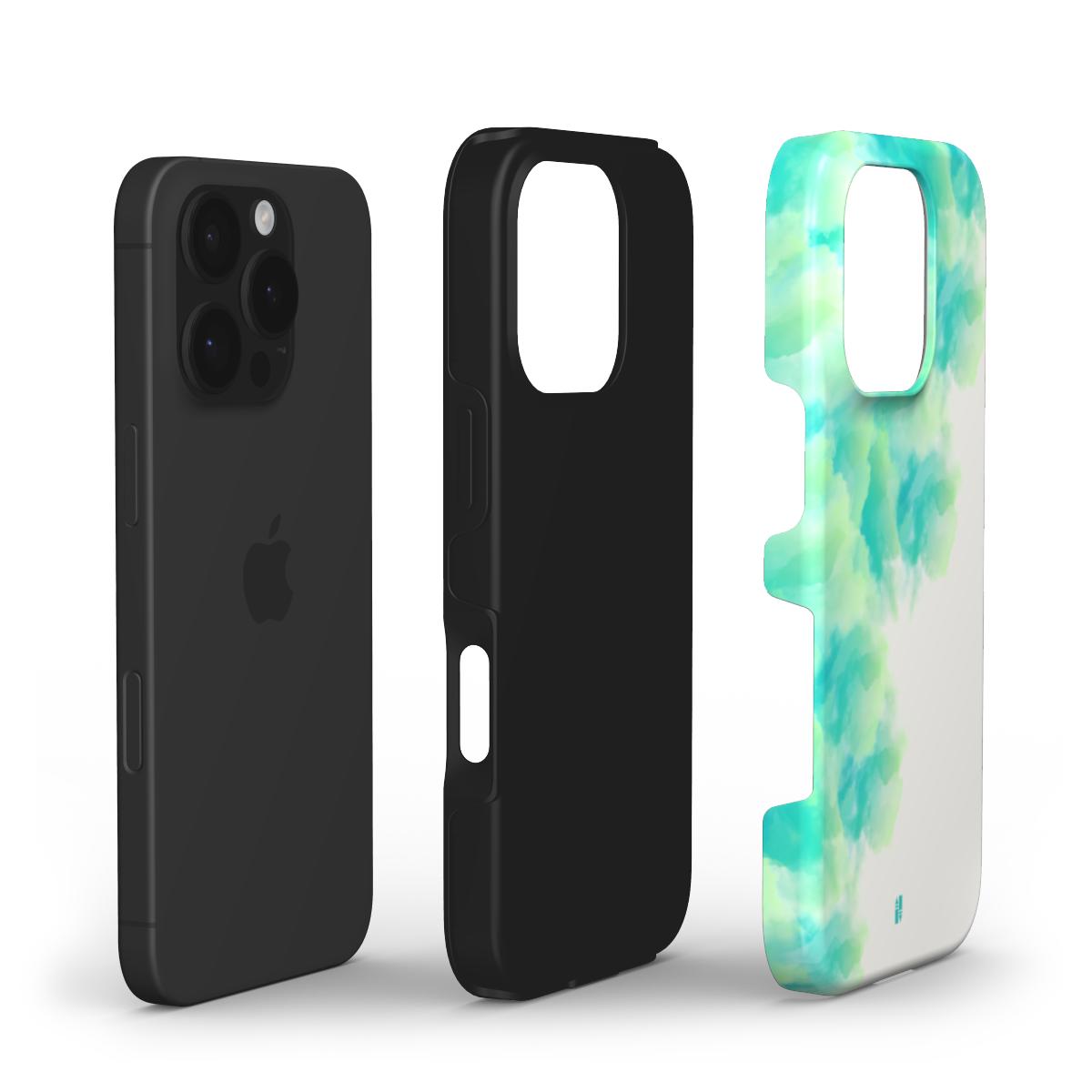 Cloud Bloom - Green - Tough Phone Case
