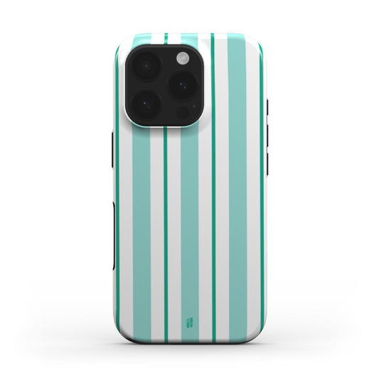 Vertical Flow - Green & Blue - Tough Phone Case