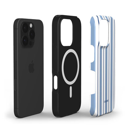 Vertical Flow - Navy Blue - MagSafe Tough Phone Case