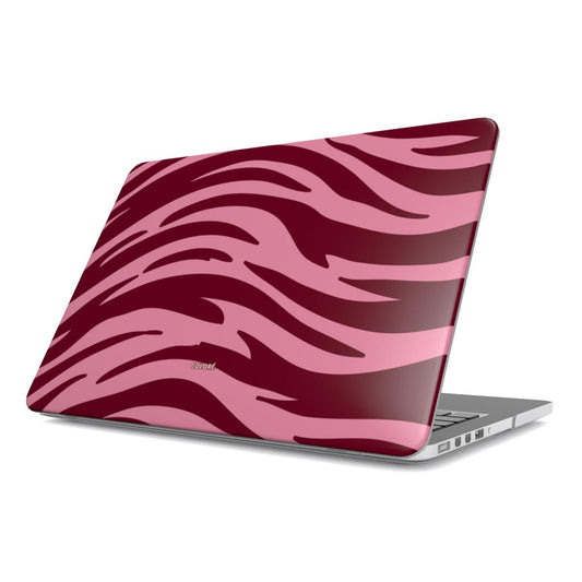 Tiger Tones - Burgundy & Pink - MacBook Case