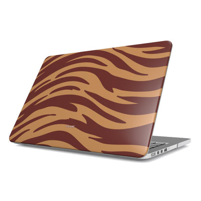 Tiger Tones - Camel & Castanho - Capa para MacBook