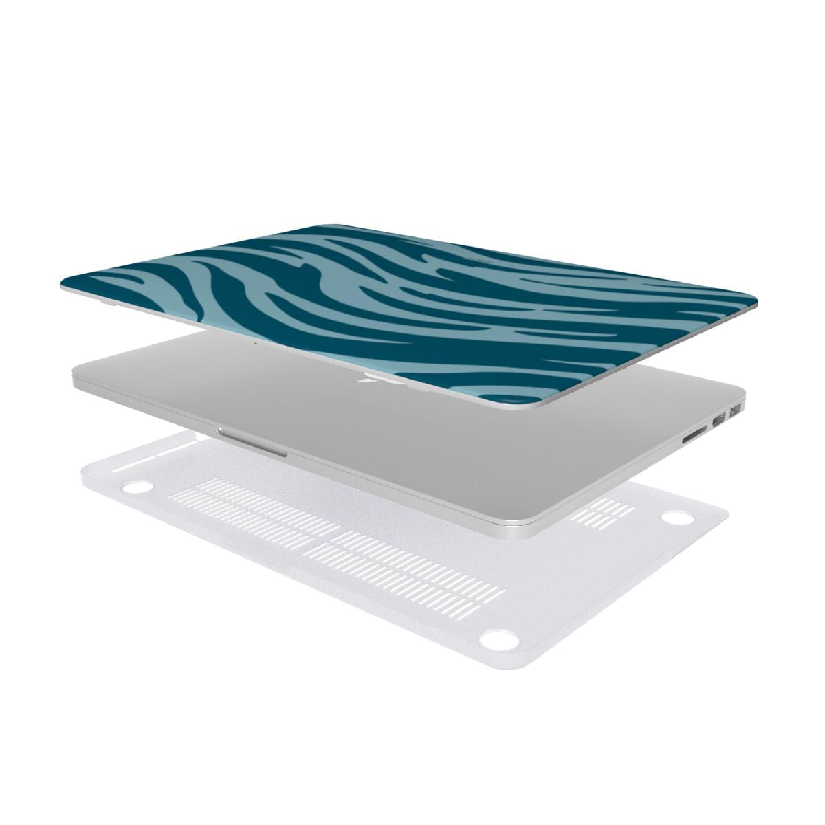Tiger Tones - Blue - MacBook Case