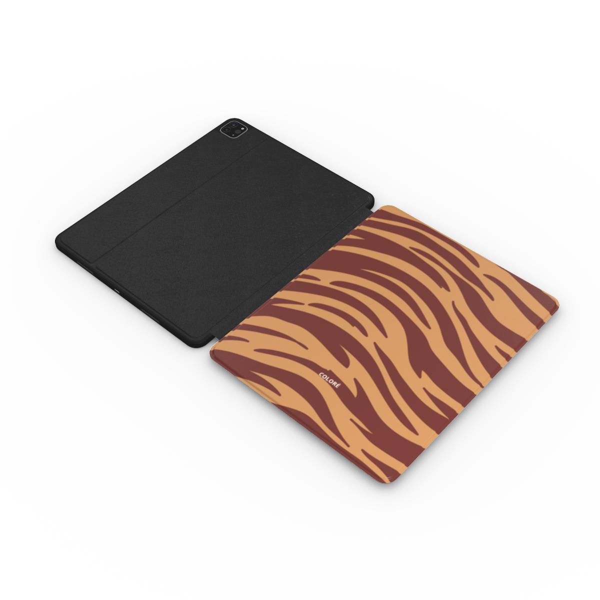 Tiger Tones - Camel &  Castanho - Capa para iPad Apple