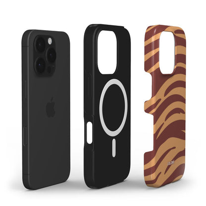 Tiger Tones - Camel & Brown - MagSafe Tough Phone Case