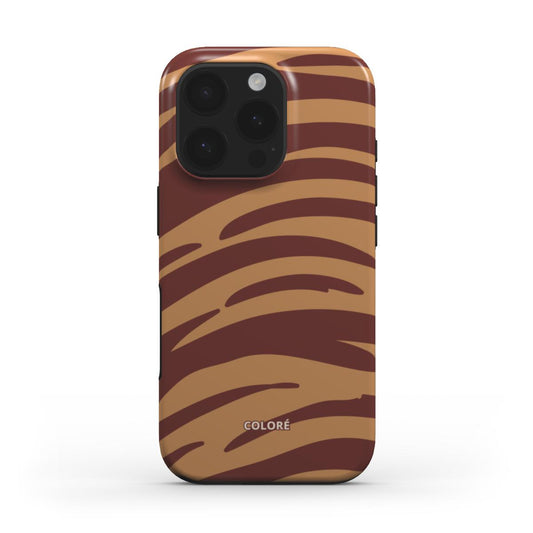 Tiger Tones - Camel & Brown - Tough Phone Case Tiger Tones Brown Phone Tough Case