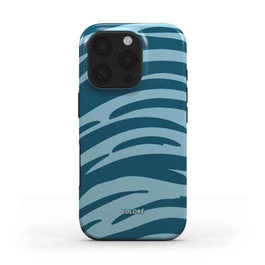 Tiger Tones - Blue - MagSafe Tough Phone Case Tiger Tones Blue Phone MagSafe Tough Case